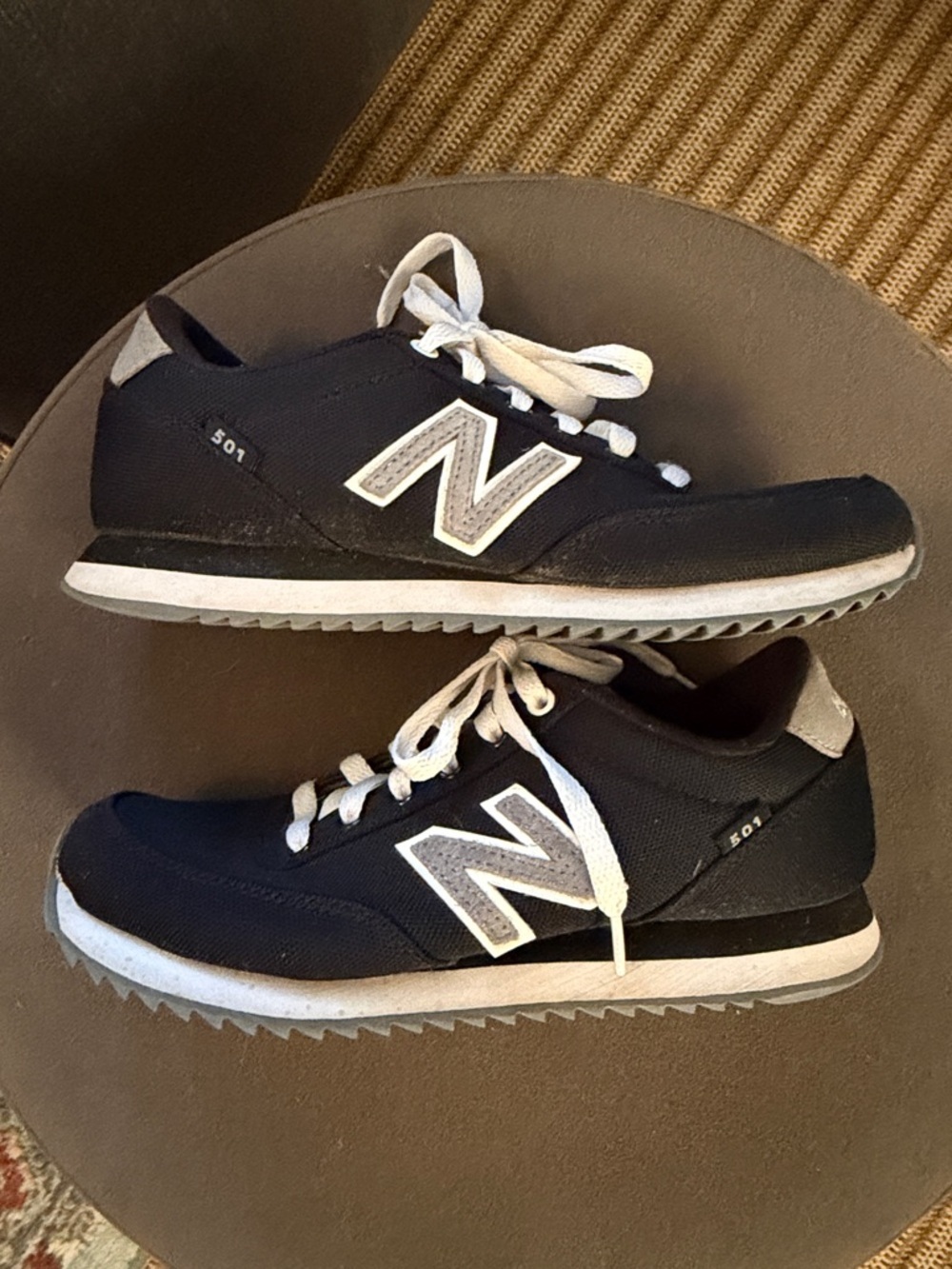 New Balance 501 Black & Grey Womens 7.5 Sneakers Running Athletisure - Picture 8 of 10